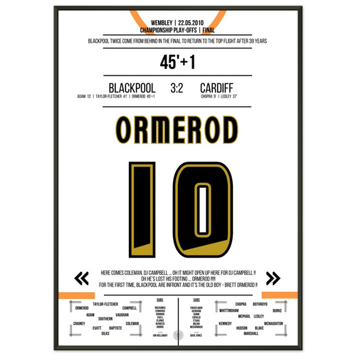 Ormerod-Tor und Blackpool feiert den Aufstieg in die Premier League