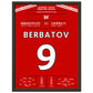 Berbatov-Hattrick versenkt die Reds im Derby 2010 30x40-cm-12x16-Schwarzer-Aluminiumrahmen