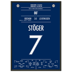 Bochum's Sturm zum Klassenerhalt 2023 50x70-cm-20x28-Schwarzer-Aluminiumrahmen