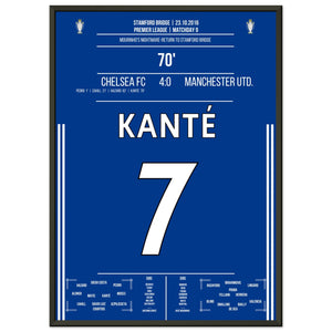Kanté's Solo-Tor bei Mourinho's Albtraum-Rückkehr an die Stamford Bridge 50x70-cm-20x28-Schwarzer-Aluminiumrahmen