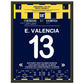 Viererpack von Enner Valencia gegen Kasimpasa in 2023 30x40-cm-12x16-Schwarzer-Aluminiumrahmen