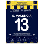 Viererpack von Enner Valencia gegen Kasimpasa in 2023 45x60-cm-18x24-Ohne-Rahmen