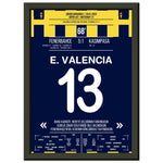 Viererpack von Enner Valencia gegen Kasimpasa in 2023 A4-21x29.7-cm-8x12-Schwarzer-Aluminiumrahmen